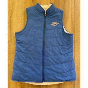 Oklahoma City Thunder women's Colesseum Athletics reversible‎ fleece vest